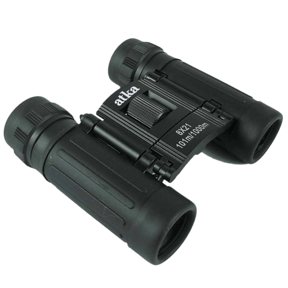 ATKA Binos 8 x 21 Binocular with Pouch Neck Strap Lens Cover and Lens Cloth
