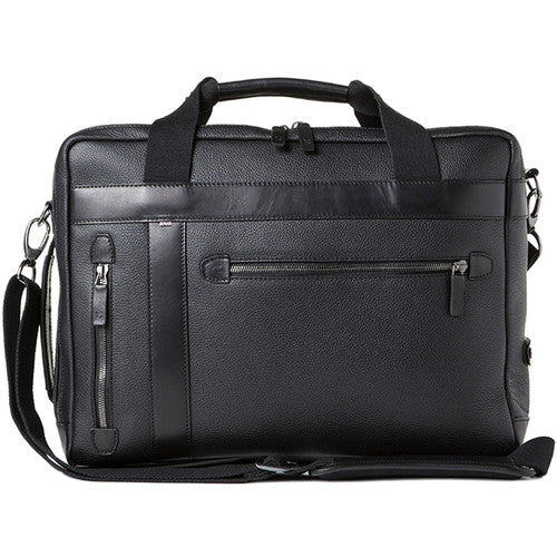 Barber Shop Convertible Bag "Undercut" - Black Leather - Image 4