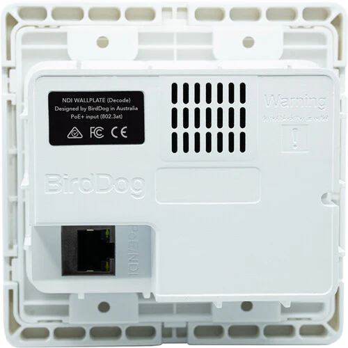BirdDog Wallplate Dual Output (Note: Does Not Currently Decode NDI HX|HX2|HX3 Feeds) - Image 3