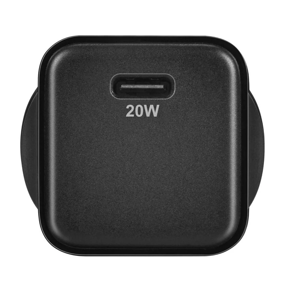 Bonelk 20W PD USB-C GaN Wall Charger + Easy Grip Cable - Black - Image 3