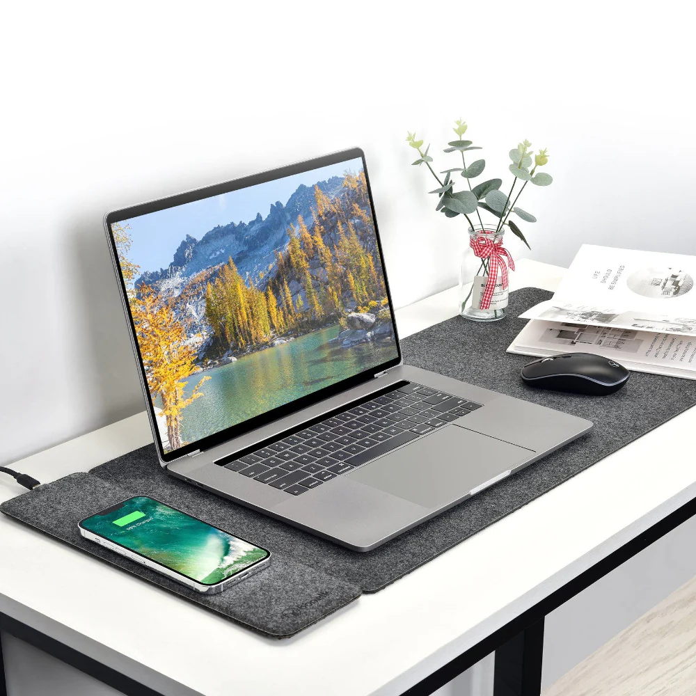 Bonelk Desk Mat Qi Split - Grey - Image 4