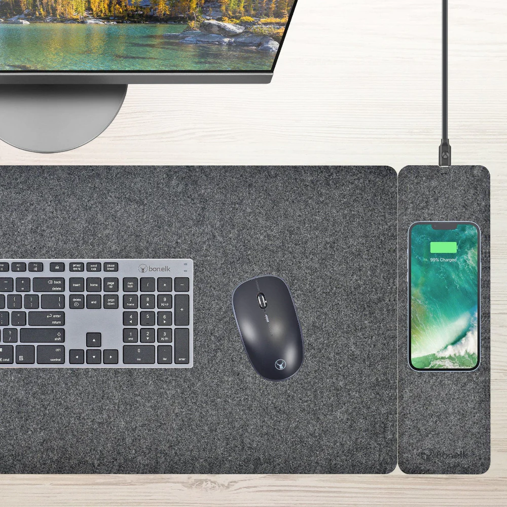 Bonelk Desk Mat Qi Split - Grey - Image 6