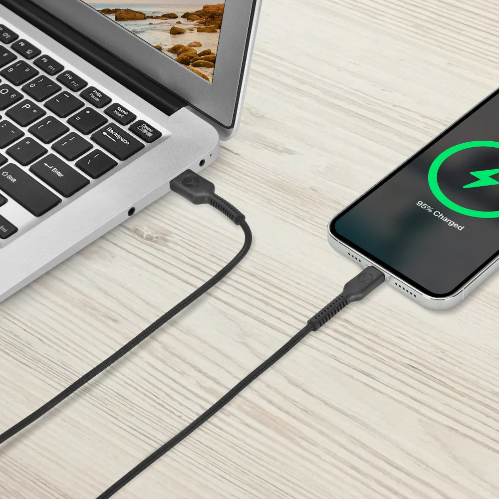 Bonelk Long-Life Easy Grip USB-A to Lightning Cable 120 cm - Image 8