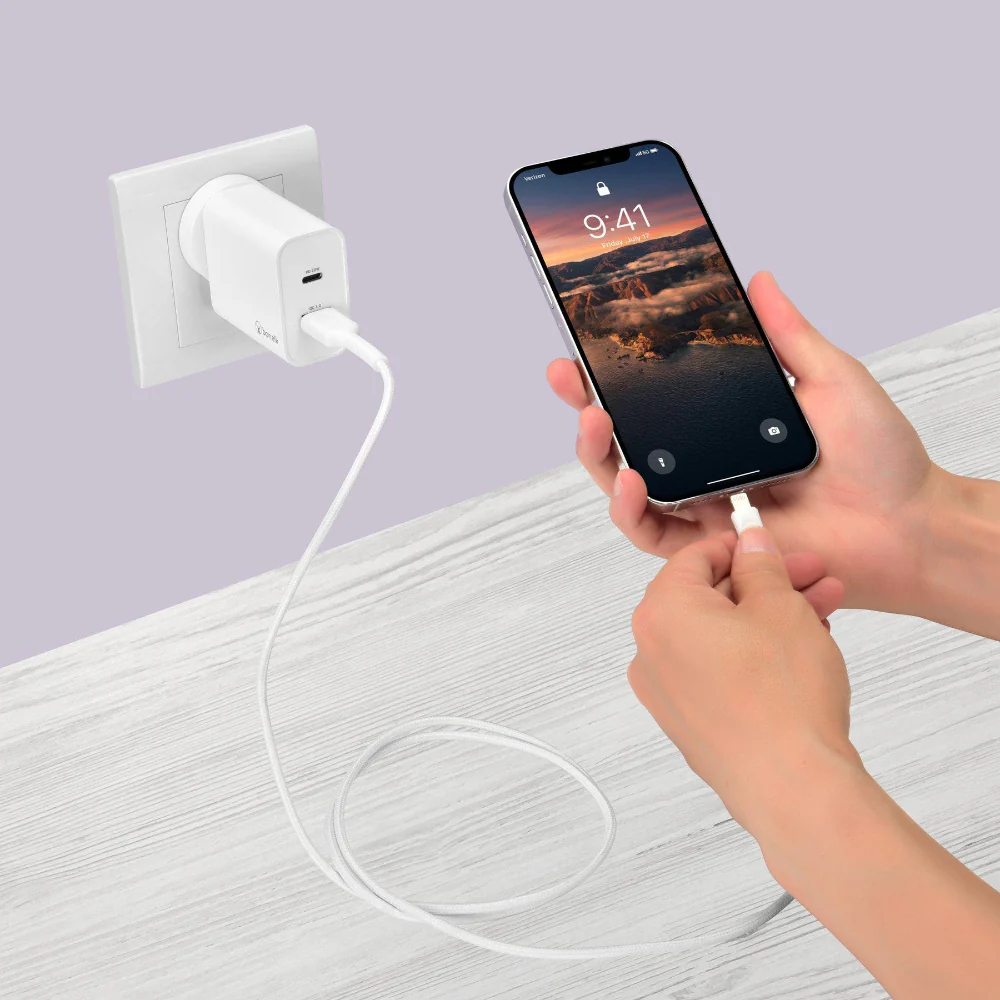Bonelk Long-Life Easy Grip USB-A to Lightning Cable 200 cm (White) - Image 4