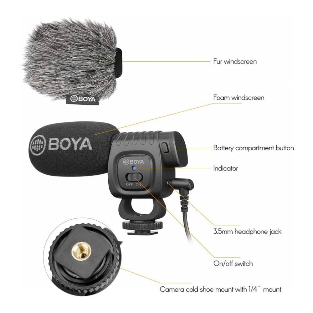 BOYA BY-BM3011 Compact Shotgun Microphone - Image 8