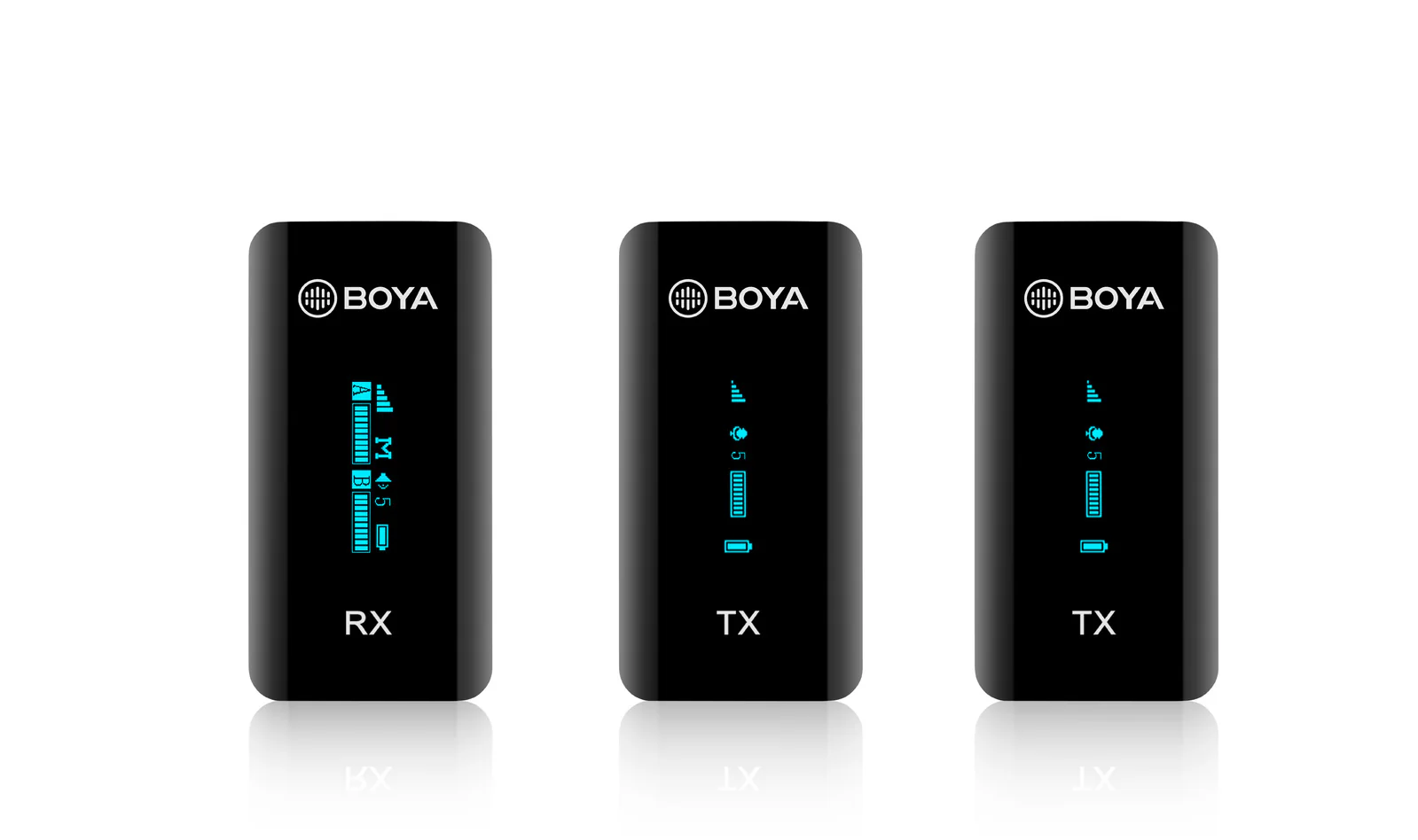 BOYA BY-XM6-S2 Ultra Compact 2.4GHz Dual-Channel Wireless Microphone (1xRX & 2xTX) - Image 5
