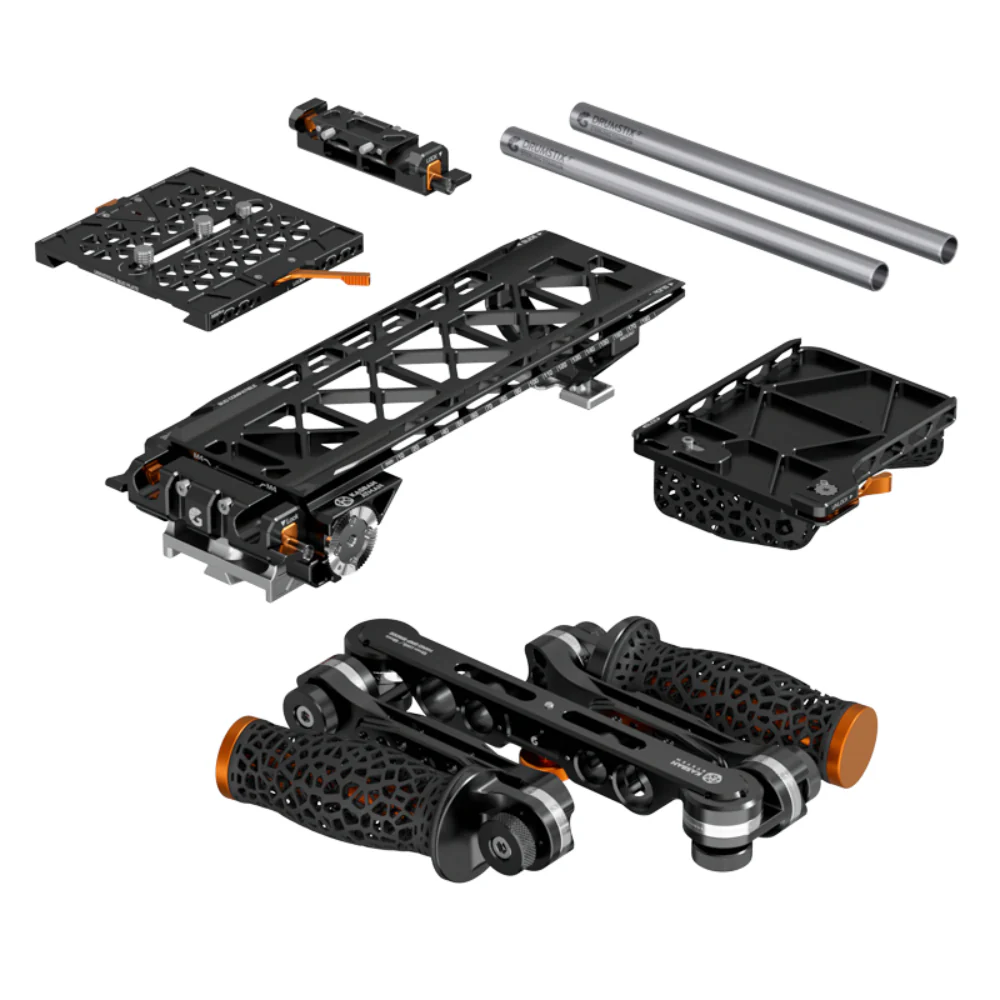 Bright Tangerine KASBAH Atman Universal Shoulder Rig & Hand Grip Kit (One-Axis BUD VCT-14) - Image 2