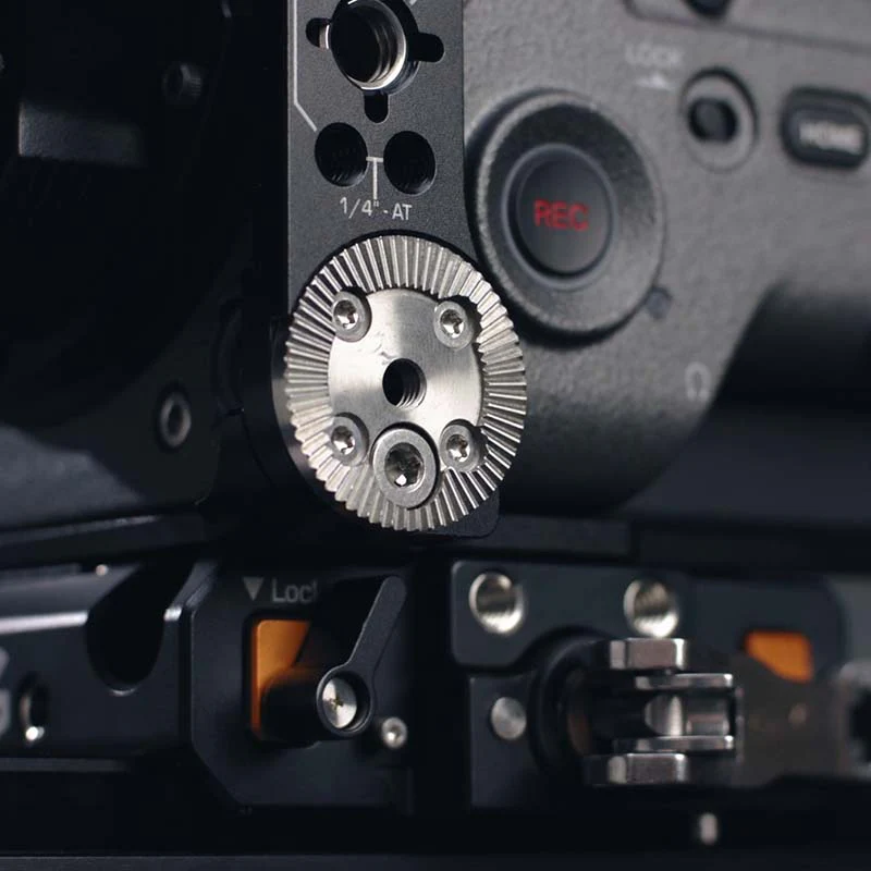 Bright Tangerine Sony VENICE 1 & 2 Split Riser for 15mm Baseplate - Image 8