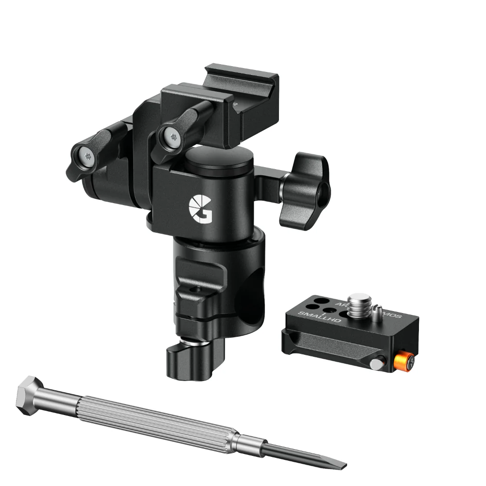 Bright Tangerine Universal Monitor Mount QR Kit (NATO Top, 15mm Rod Base) - Image 2