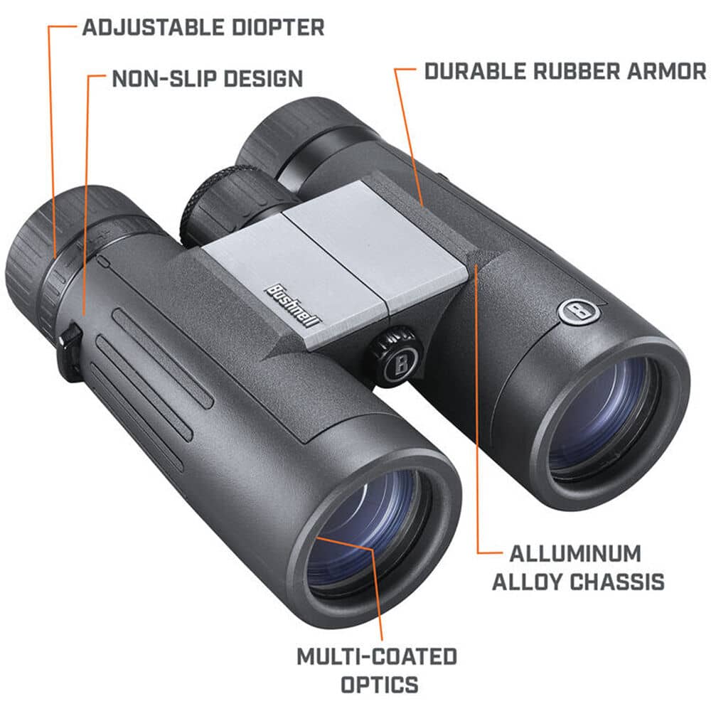 Bushnell 8x42 PowerView 2 Compact Binoculars (Black) - Image 9