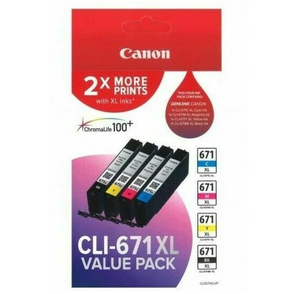 Canon CLI671XLVP Ink Cartridge - Value Pack