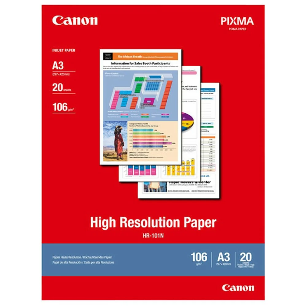 Canon HR-101N High Resolution Paper A4 - 200PK - Image 2