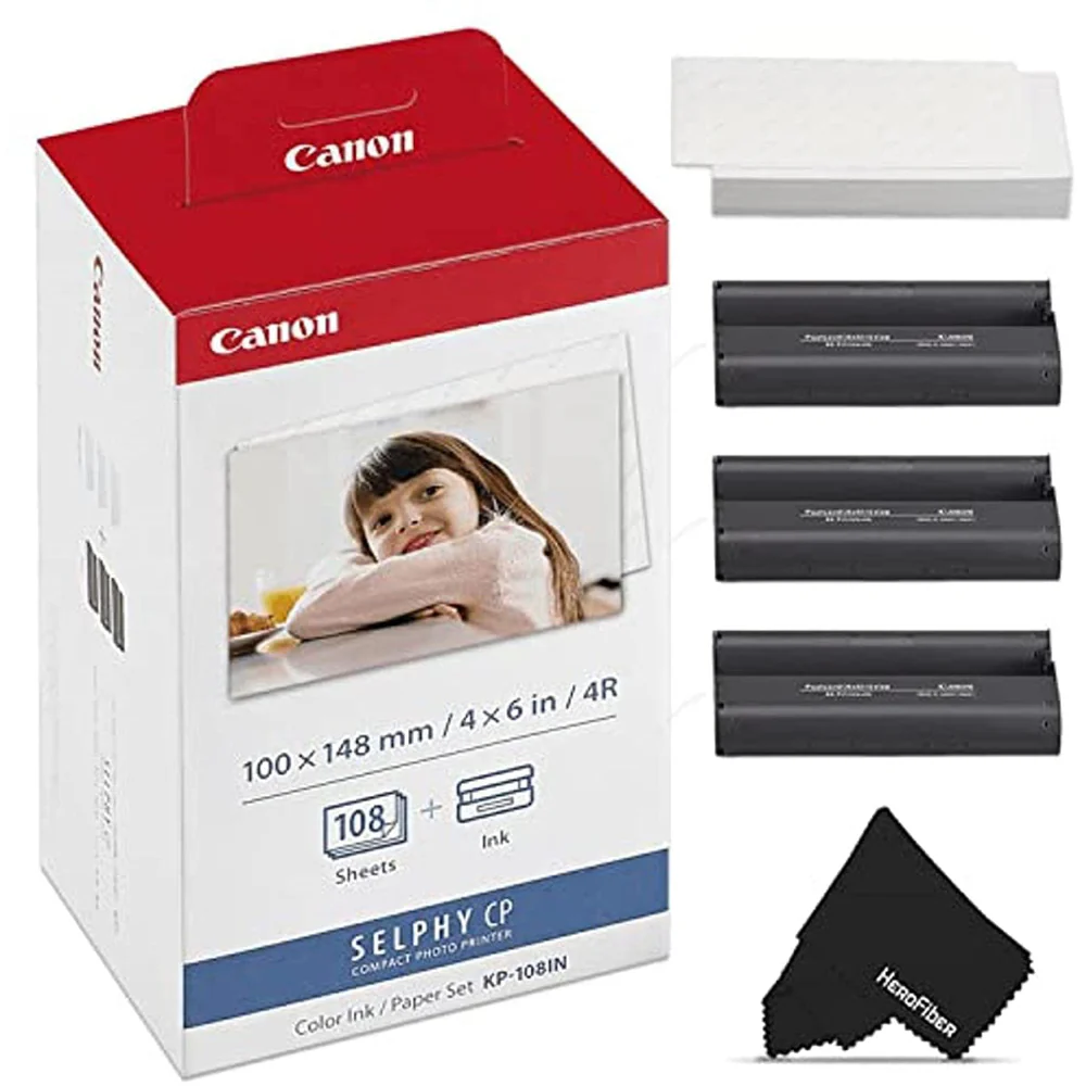 Canon KP108IN Ink & Paper Pk 108 Pages - Colour Combo & Paper Pack