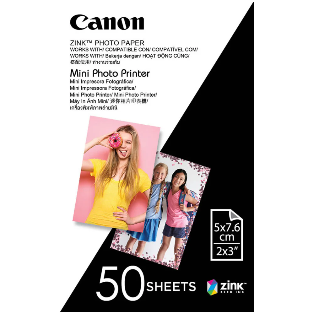 Canon MPPP50 Mini Photo Printer Paper 5 X 7.6cm - 50 Sheet