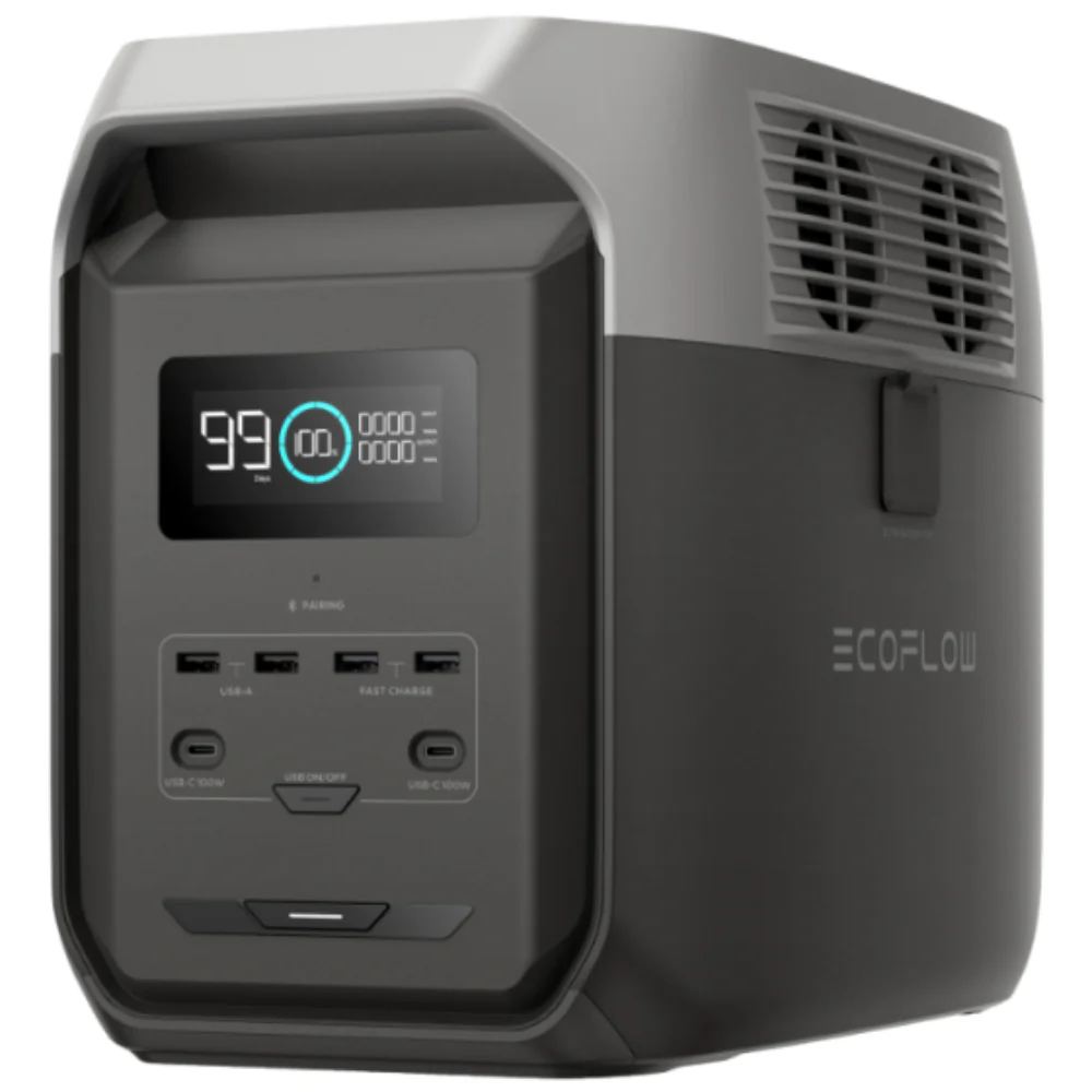 EcoFlow Delta 3 1500 with 1800W Total AC Output and Built in 1536Wh (128Ah@12V) Battery