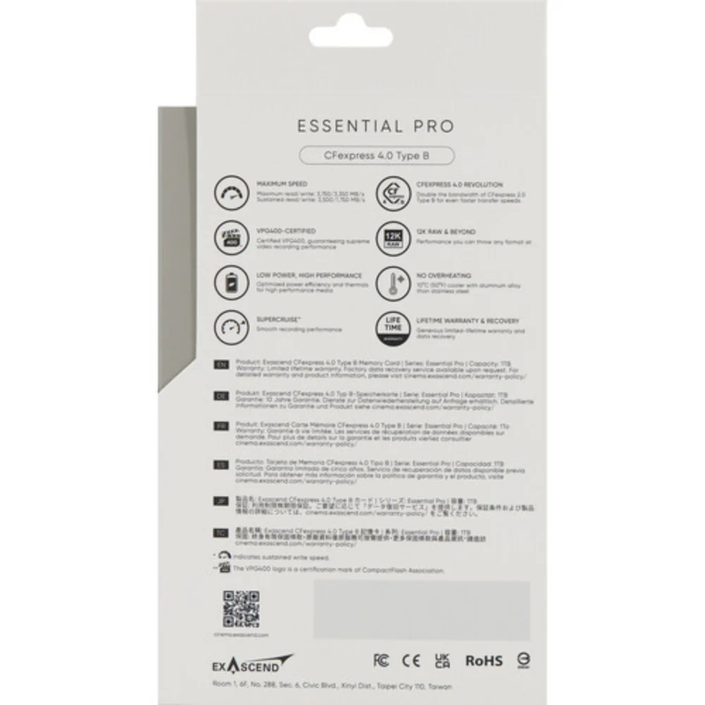 Exascend Essential Pro CFexpress 4.0 Type B 3750MB/s Memory Card - Image 4