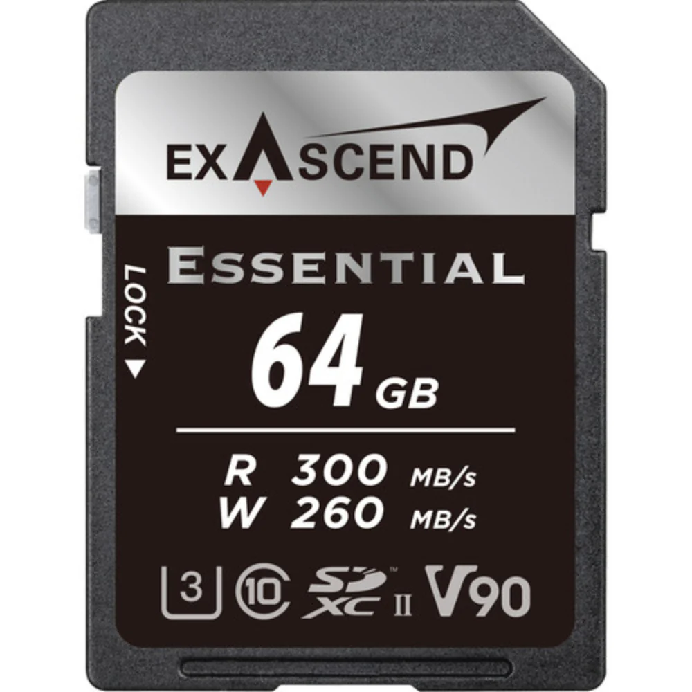 Exascend Essential SDXC 300MB/s UHS-II Memory Card - V90 - Image 3