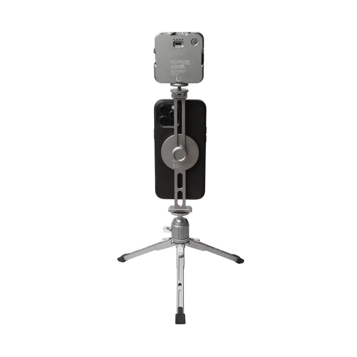 Explorer MX-KIT Magnetic Tripod Phone Mount for MagSafe with Table Top Tripod and LED - Image 11