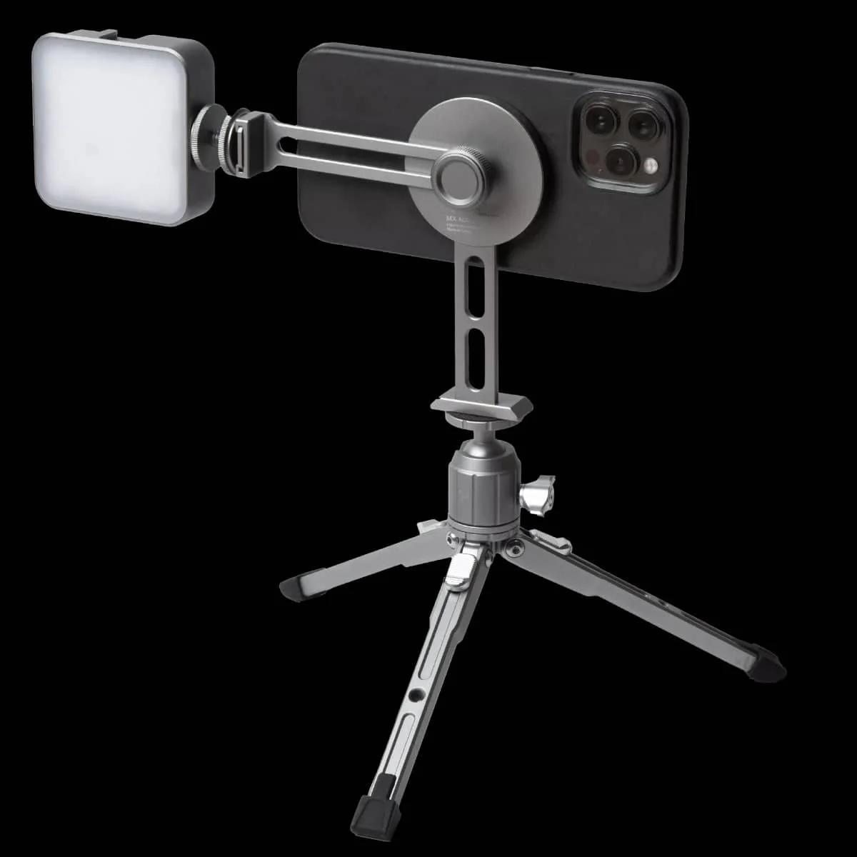 Explorer MX-KIT Magnetic Tripod Phone Mount for MagSafe with Table Top Tripod and LED - Image 3