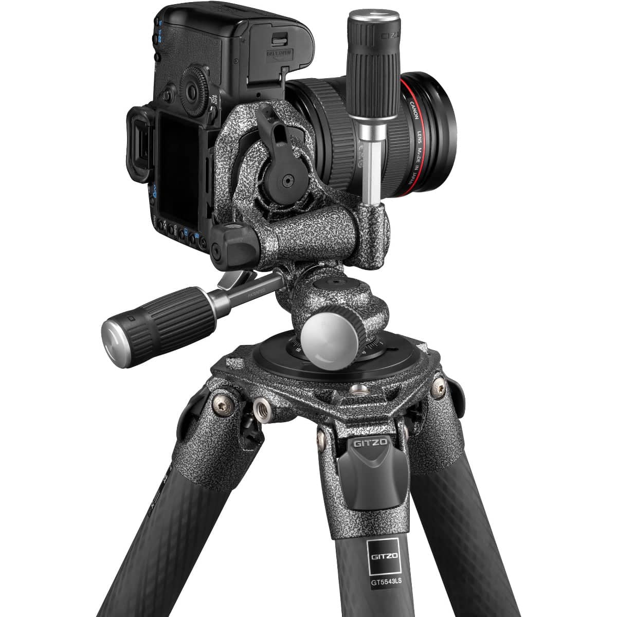 Gitzo GT2542 Mountaineer Series 2 Carbon Fiber Tripod with GHF3W 3-Way Fluid Head Kit - Image 12