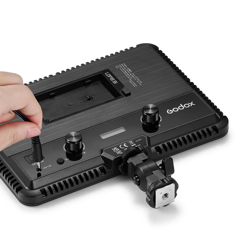 Godox LDP18BI 18w Bi-Colour LED Light Inc Coldshoe - Image 4