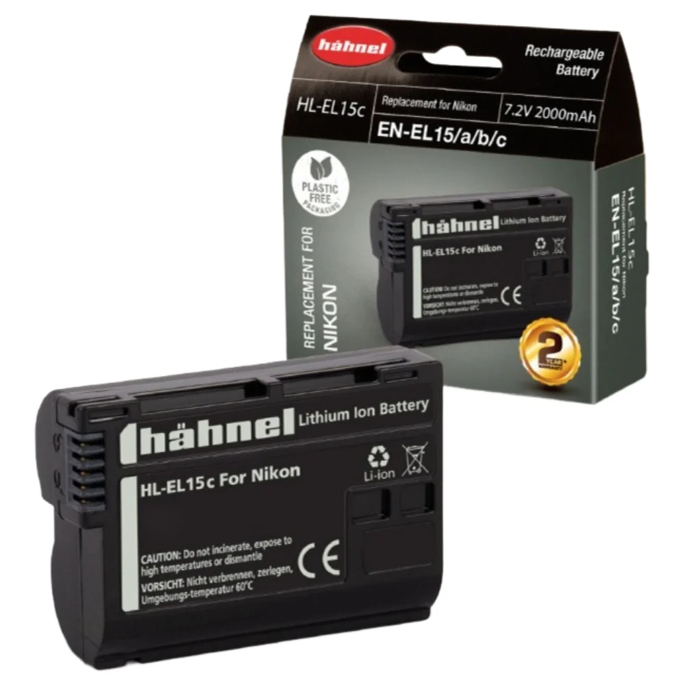 Hahnel EN-EL15c 2000mAh 7.0V Battery for Nikon - Image 2