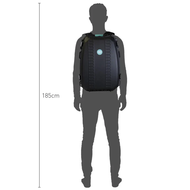 HPRC 3600 - Hard Case Backpack with Cubed Foam - Blue / Black - Image 6