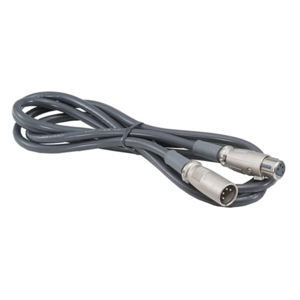 IDX 2m Straight Cable (Black) with XLR (F) and (M) connectors