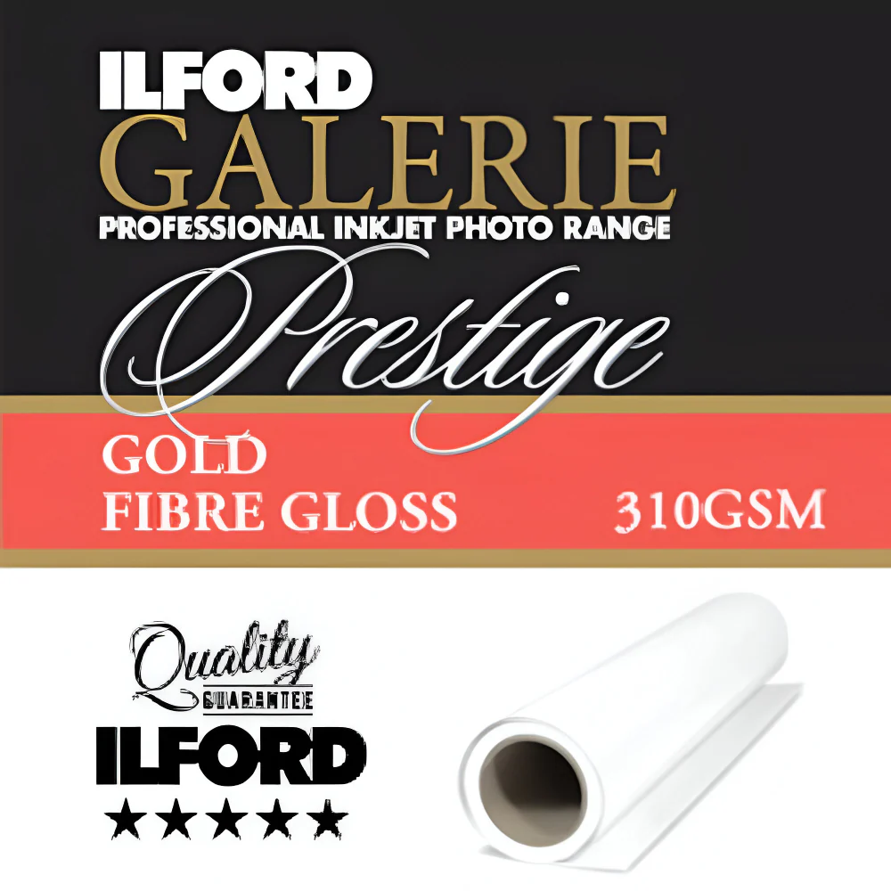 Ilford Galerie Gold Fibre Gloss 310gsm (A2, 25 Sheets)