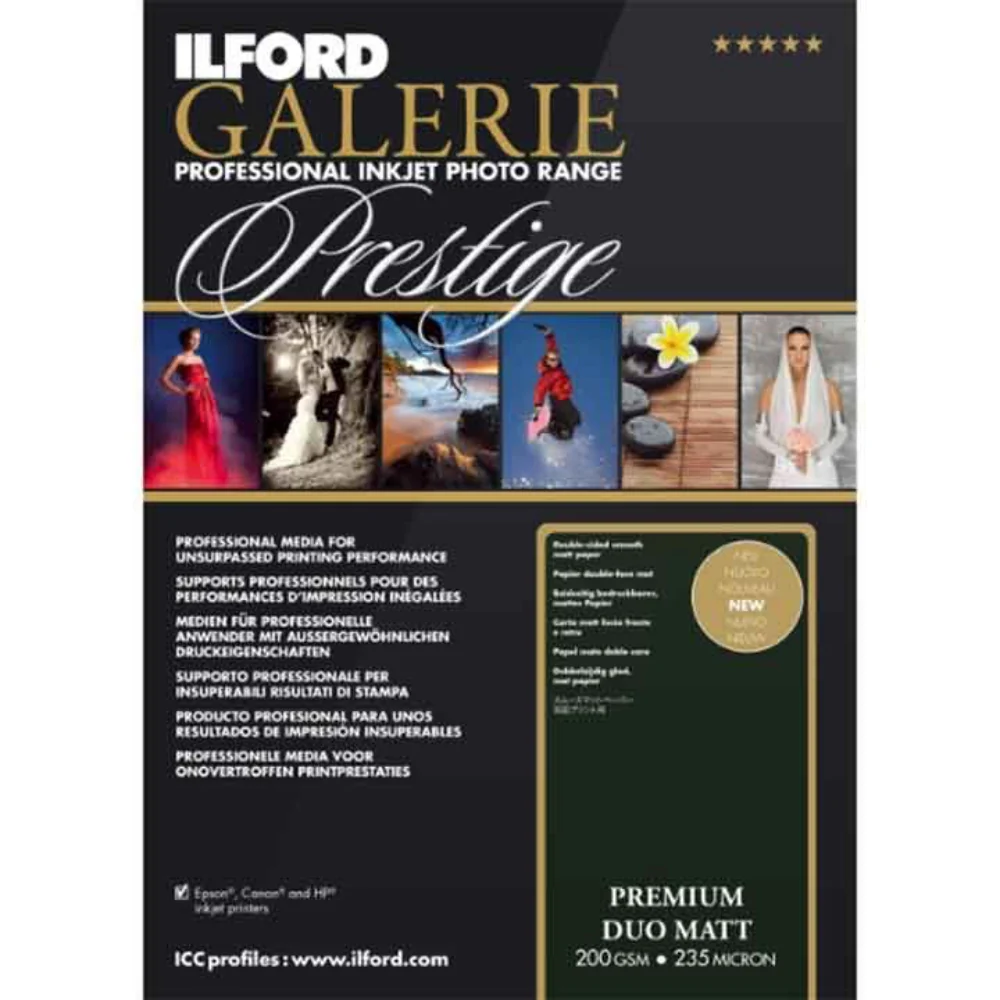 Ilford Galerie Premium Duo Matt 200gsm (A4, 50 Sheets)