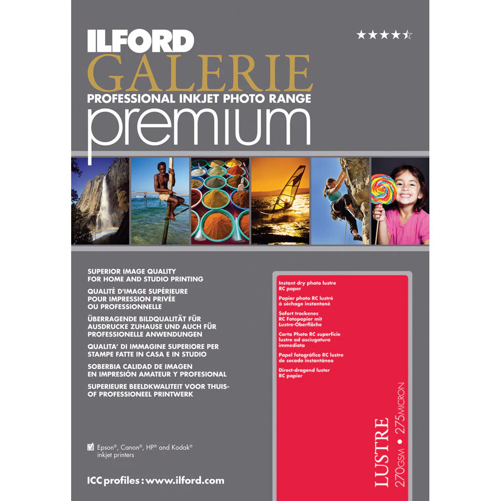 Ilford Galerie Premium Lustre Paper (4.0x6.0" - 50 Sheets)