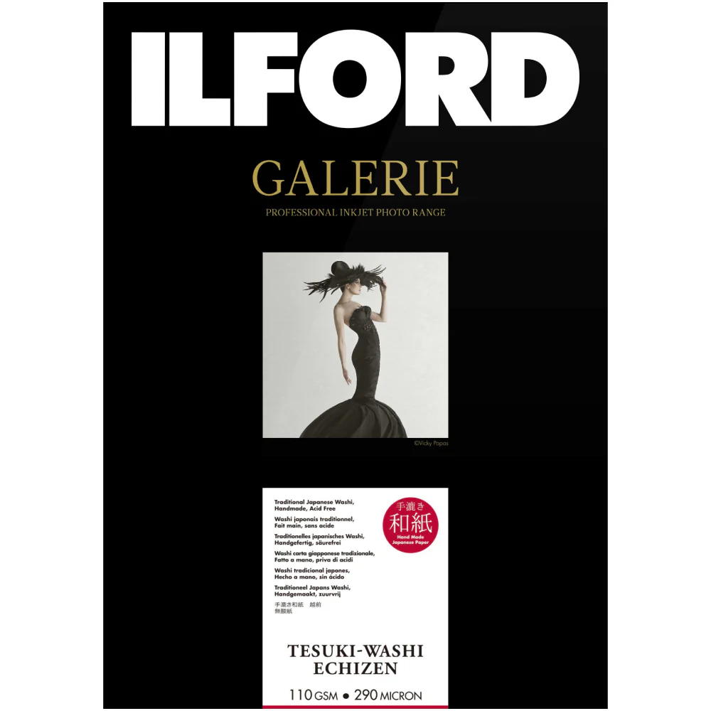 Ilford Galerie Tesuki-Washi Echizen 110gsm Deckle Edge (A3+, 10 Sheets)