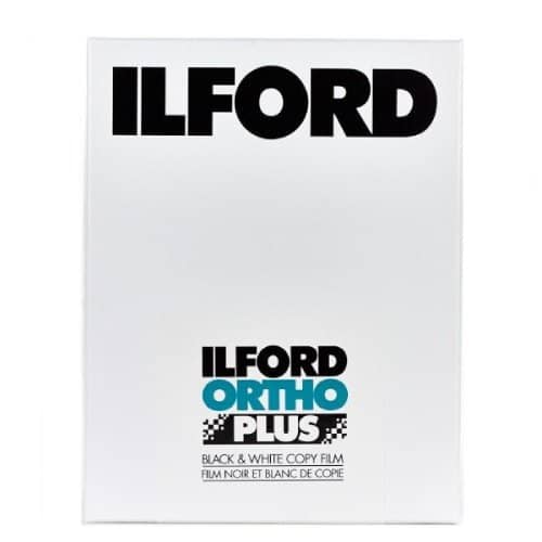 Ilford Ortho Copy Plus ISO 80 8X10" 25 Sheets Black & White Film