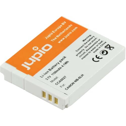 Jupio 2x NB-6LH Battery Kit (1100mAh) Includes USB Single Charger - Image 2