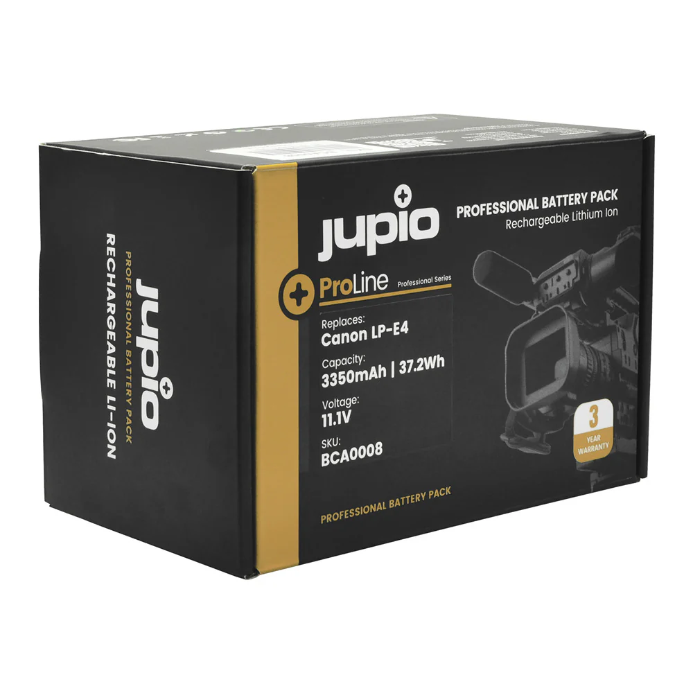 Jupio Canon ProLine LP-E4 11.1V 3350mAh Camera Battery - Image 2