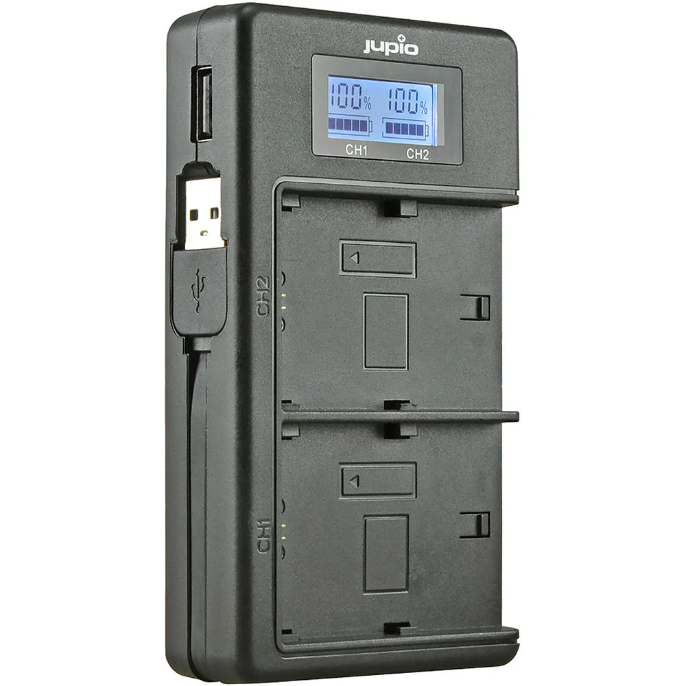 Jupio Dedicated Duo USB Charger with LCD for Sony NP-FZ100 Batteries - Image 2