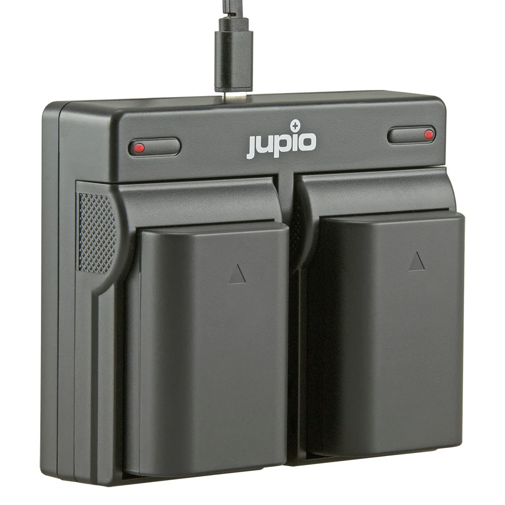 Jupio Kit: 2 x Jupio Olympus BLX-1 Batteries & Dual Charger Kit
