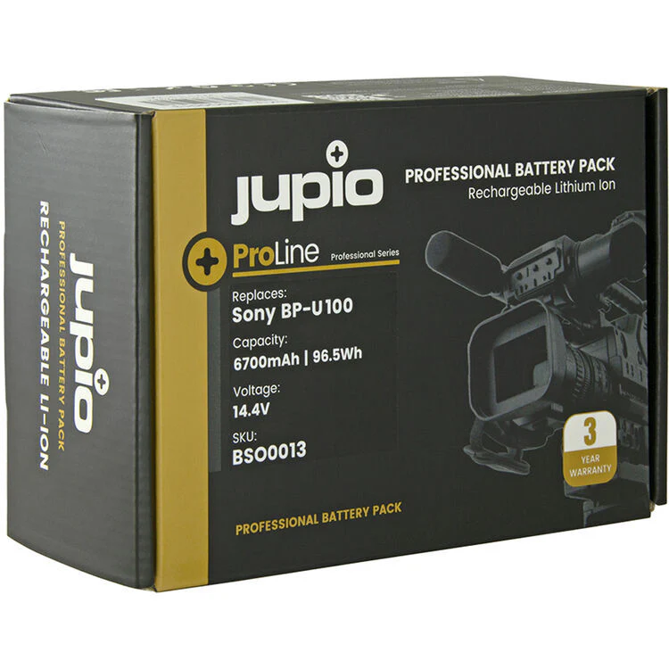 Jupio Sony ProLine BP-U100 (2xD-Tap, 1xUSB Output) 14.4V 6700mAh Battery - Image 2