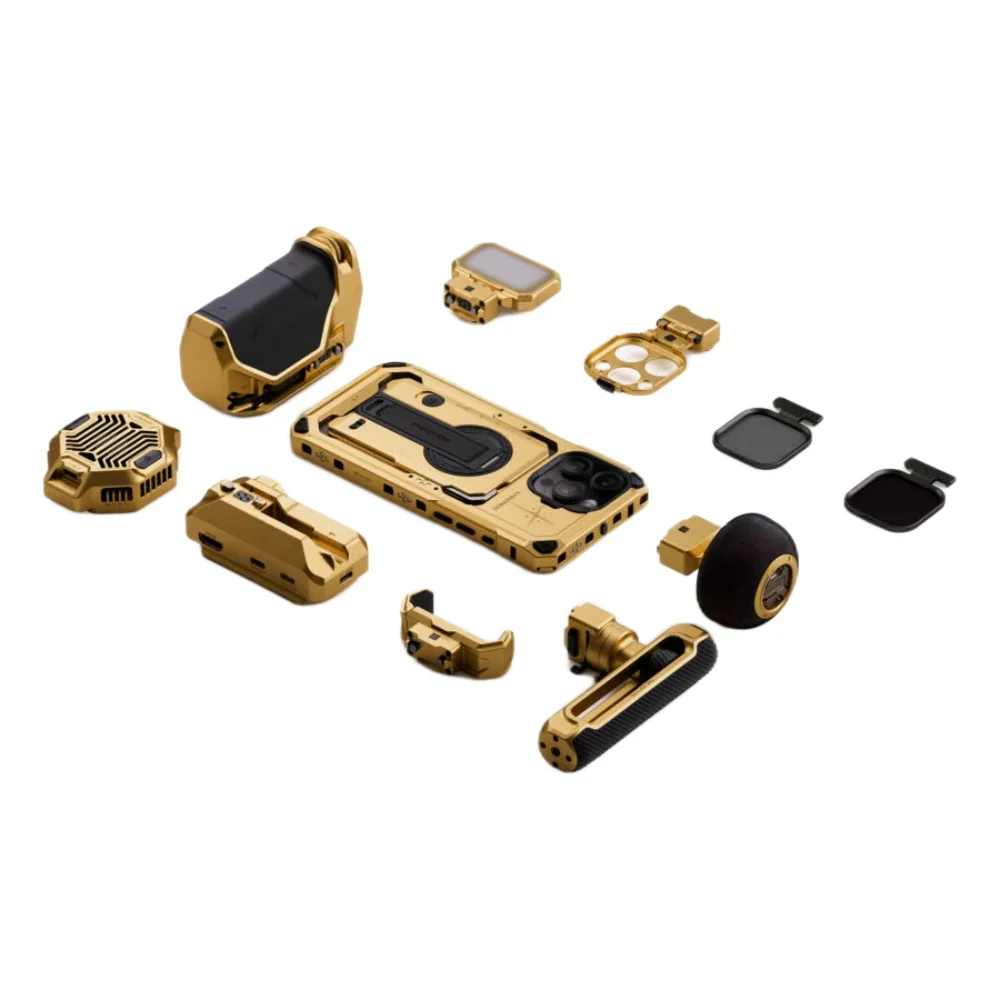 Khronos x On the Roam iPhone 16 Pro/Pro Max Ultimate Kit - Gold - Image 4
