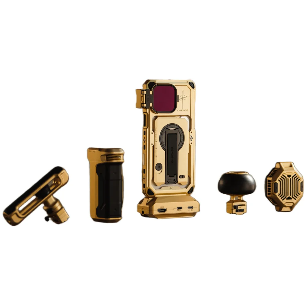 Khronos x On the Roam iPhone 16 Pro/Pro Max Ultimate Kit - Gold - Image 5