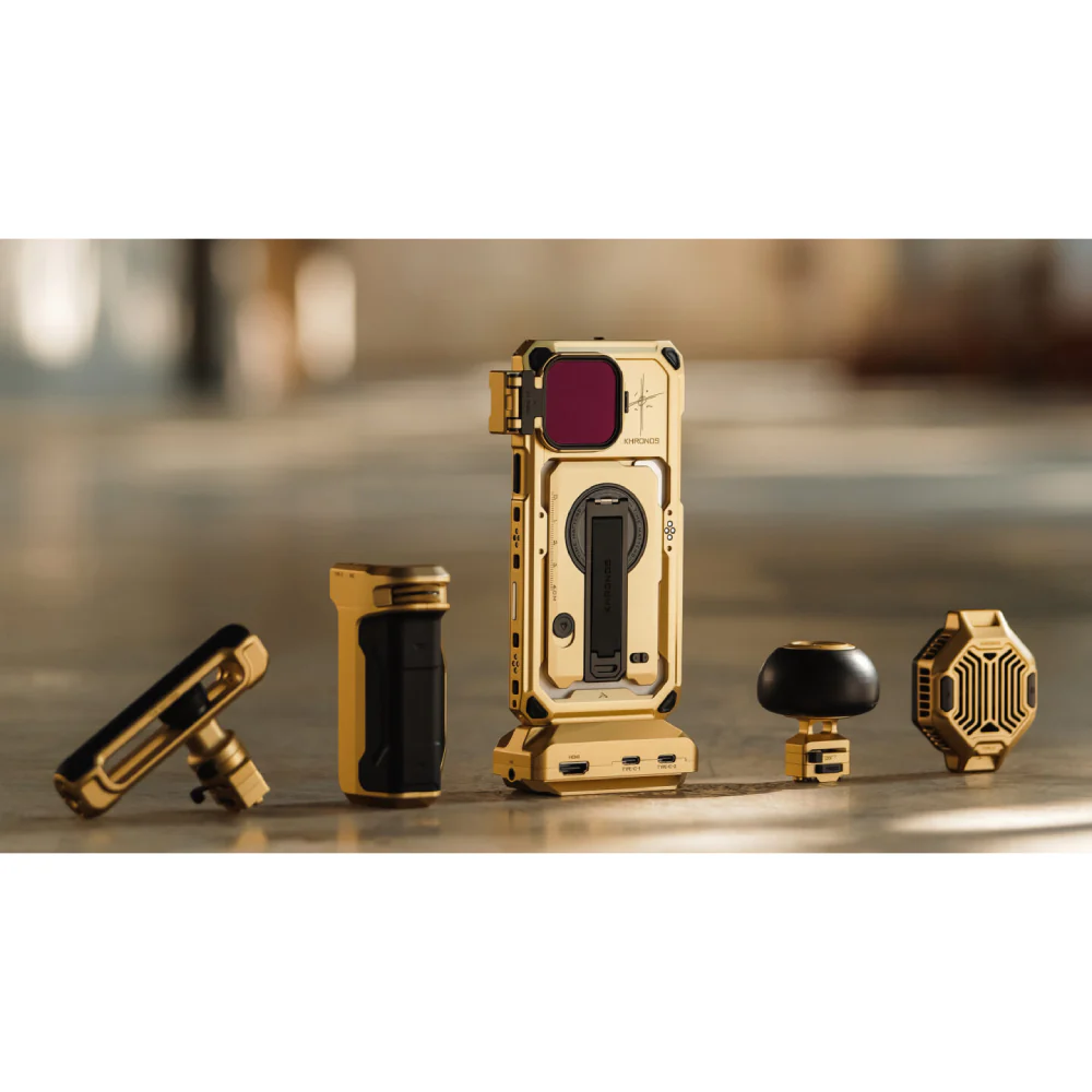 Khronos x On the Roam iPhone 16 Pro/Pro Ultimate Kit - Gold - Image 5