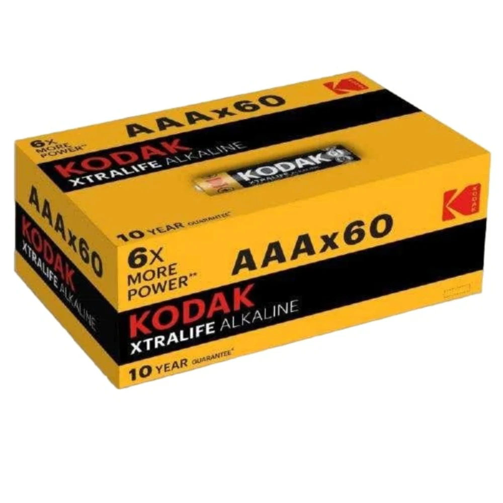 Kodak Batteries Xtralife Alkaline AAA 60 Pack