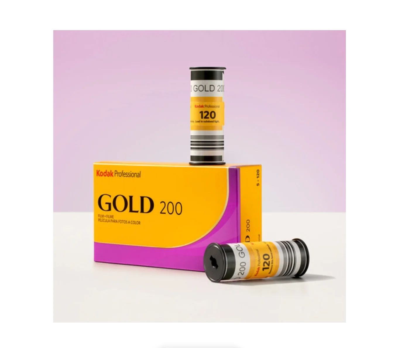 Kodak Professional Gold 200 Color Negative Film (120 Roll Film, 5-Pack) - Image 3