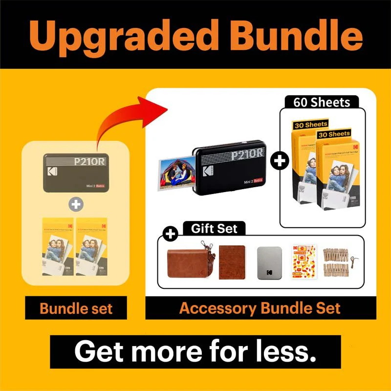 Kodak Instant Mini 2 Retro Cartridge + Accessories Bundle -  Black - Image 7