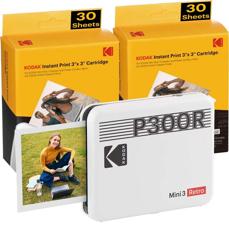 Kodak Instant Mini 3 Retro Cartridge Bundle - White - Image 2
