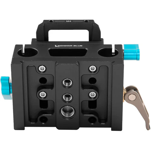 Kondor Blue 15mm LWS Arri/501 Side Loading Baseplate for Red Komodo BMPCC & Mirrorless (Black) - Image 5