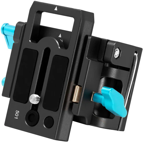 Kondor Blue 15mm LWS Arri/501 Side Loading Baseplate for Red Komodo BMPCC & Mirrorless (Black) - Image 7