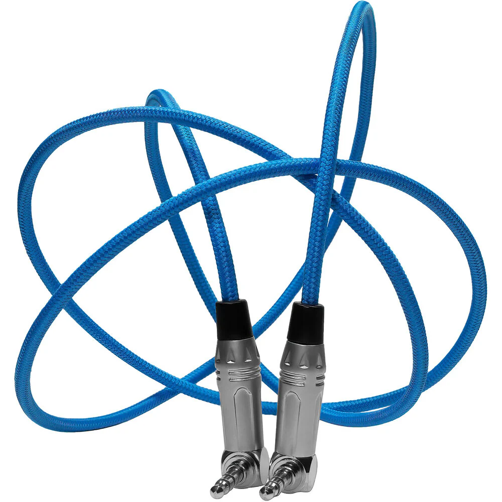 Kondor Blue 3.5mm Right-Angle TRS Stereo Audio Cable (48") - Image 3
