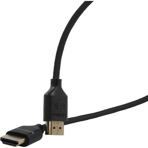 Kondor Blue Black 8K HDMI 2.1 - 43cm (17") Braided Cable For On-Camera Monitors Black - Image 3