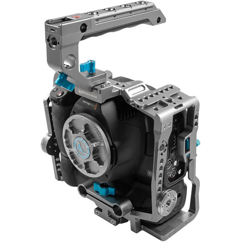 Kondor Blue BMPCC 6K Pro Battery Grip Cage with Top Handle (Space Gray) - Image 2
